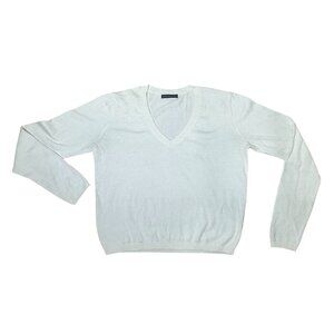 BRANDY MELVILLE Classic Cream V Neck Sweater Top One Size